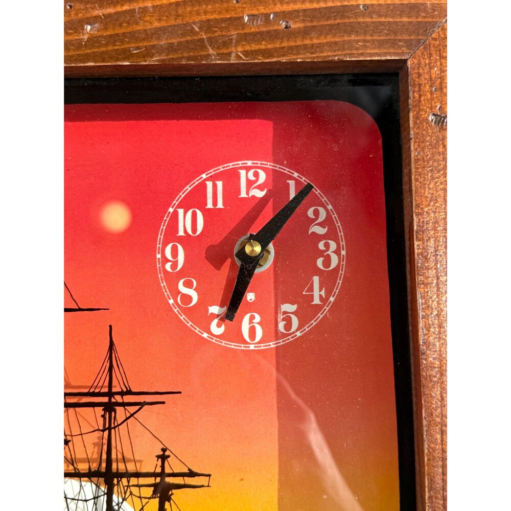 Mod Nautical Sunset Clock, Mod Wall Decor - Picture 13 of 16